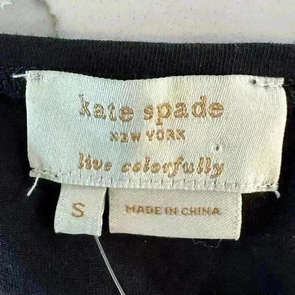 NWT KATE SPADE BLACK CASCADING BOW TANK TOP SIZE S - Picture 4 of 11